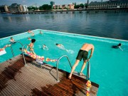 Reiner Riedler, Badeschiff at Arena in the river Spree, Berlin, Germany. Fake Holidays. © Reiner Riedler / Anzenberger.