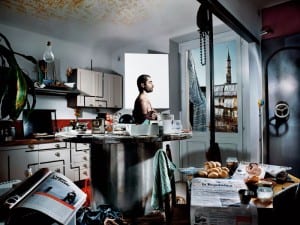 Aurore Valade, The man in the background, 2009. From the series Ritratti, Torino (Portraits, Turin), Italy. Courtesy of Gagliardi Art System, Turin. © Rencontres Arles.