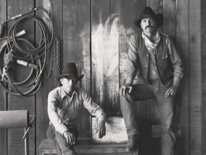 Jay Dusard, Buster Scarbrough and Bob Pulley, A Bar V Ranch, Arizona, 1981.