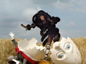 Tim Walker, Karlie Kloss and Broken Humpty Dumpty, 2011. Rye, East Sussex.