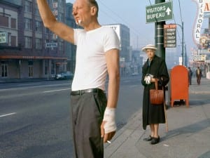 Fred Herzog, Man with Bandage, 1968.