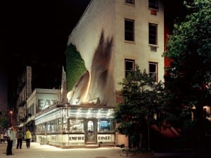 Kevin Cooley, ‘Men in Black II’ at The Empire Diner, New York City. Courtesy of Kopeikin Gallery, Los Angeles.