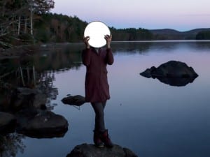 Cig Harvey. Sadie and the Moon, Lake Megunticook, Maine, 2013.