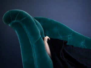 Cig Harvey. Teal Chaise, Scout, Rockport, Maine, 2014.