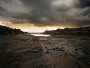 Thomas Wrede, <em>In the Tertiary Valley</em>, 2008. 95cm x 120cm / 140cm x 180cm. From the series Real Landscapes.