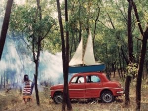 Vikram Kushwar, from the series <i>Hook, Line and Sinker.</i> Originally appeared in <i>Vogue India.</i> Model: Smita Lasrado; Stylist: Ria Kamat; Art Director: Jolie Wernette-Horn; Hair & Makeup: Sandhya Shekar; Photography: Vikram Kushwah.