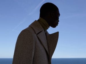 Stylist: Hannes Hetta; Photographer: Viviane Sassen; Models: Karen Elson  & Fernando Cabral; Location: Kivik  Art Centre, Osterlen, Sw  A/W ’18. Courtesy of COS.