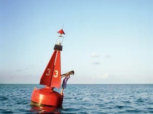 Cig Harvey, The Channel Marker, 2004. Self Portrait. Shipping Lanes, Bermuda.