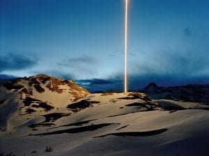 Kevin Cooley, <i>Badlands III, Lonetree, Wyoming, </i>2009. Chromogenic print, singular edition of 7+1ap, 30×38.5  & 48.5×60”. Courtesy of the artist  and Kopeikin Gallery, Los Angeles.
