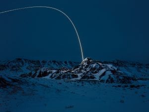 Kevin Cooley, <i>Badlands II Lyman, Wyoming, </i>2009. Chromogenic print, singular edition of 7+1ap, 30×38.5  & 48.5×60”. Courtesy of the artist  and Kopeikin Gallery, Los Angeles.